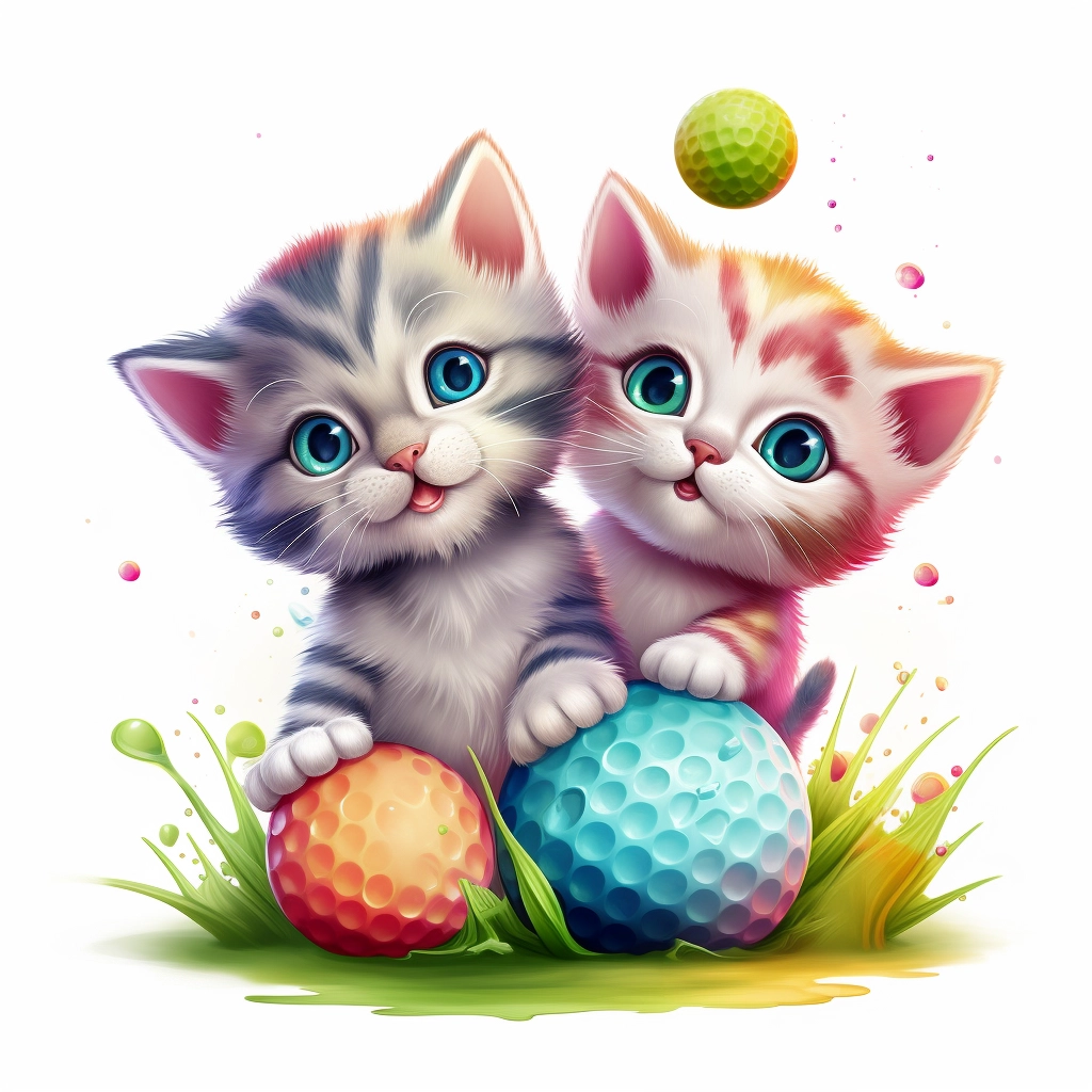 Cute Kittens Clip Art