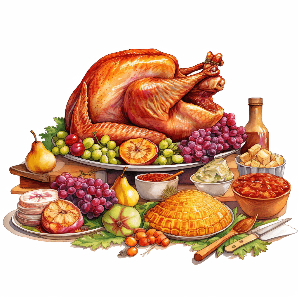 thanksgiving illustration 1 white bg