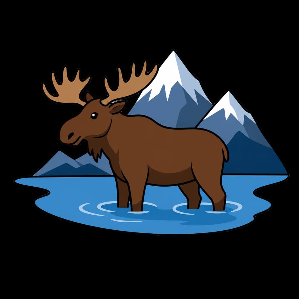 Bear or Moose on Lake