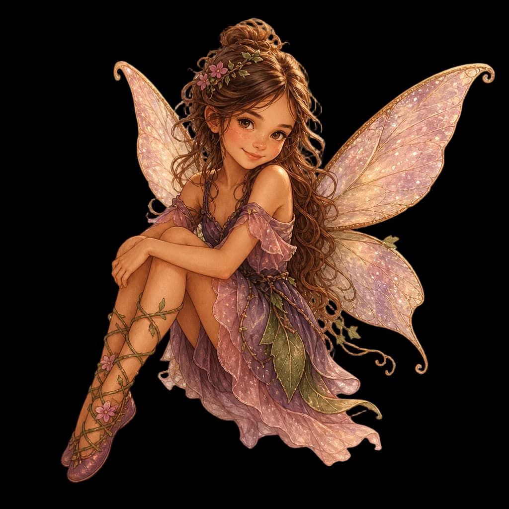 Teenage Fairy with Magical Wings