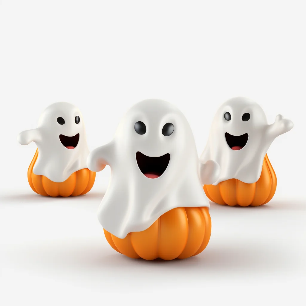 Ghost And Pumpkin Halloween Clipart clip art